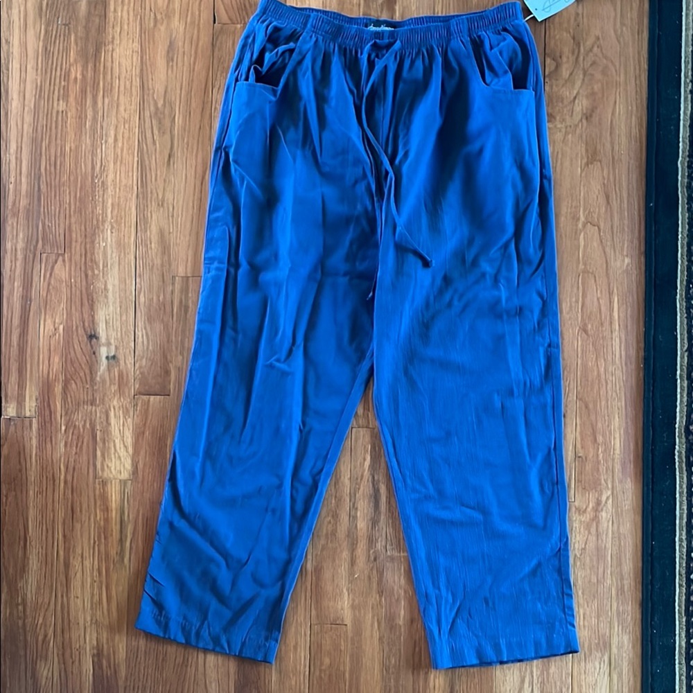 Stylish Blue Drawstring Pants